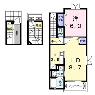 ブローテ　飛鳥の間取り
