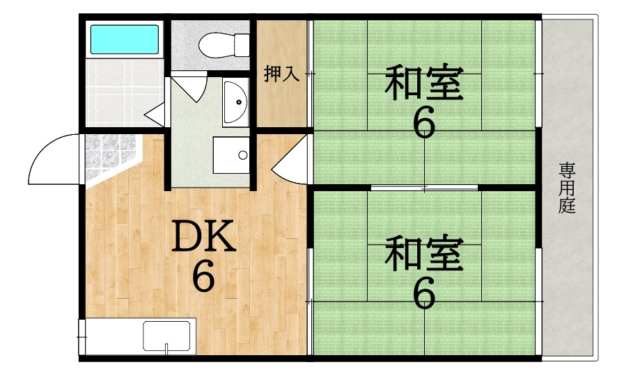 ラフォーレ中川　Ａの間取り