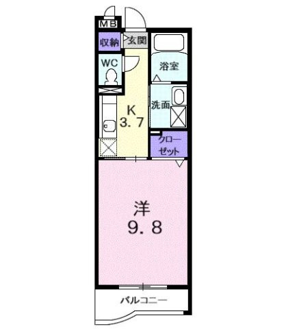 プリマヴェーラ　エルモッサの間取り