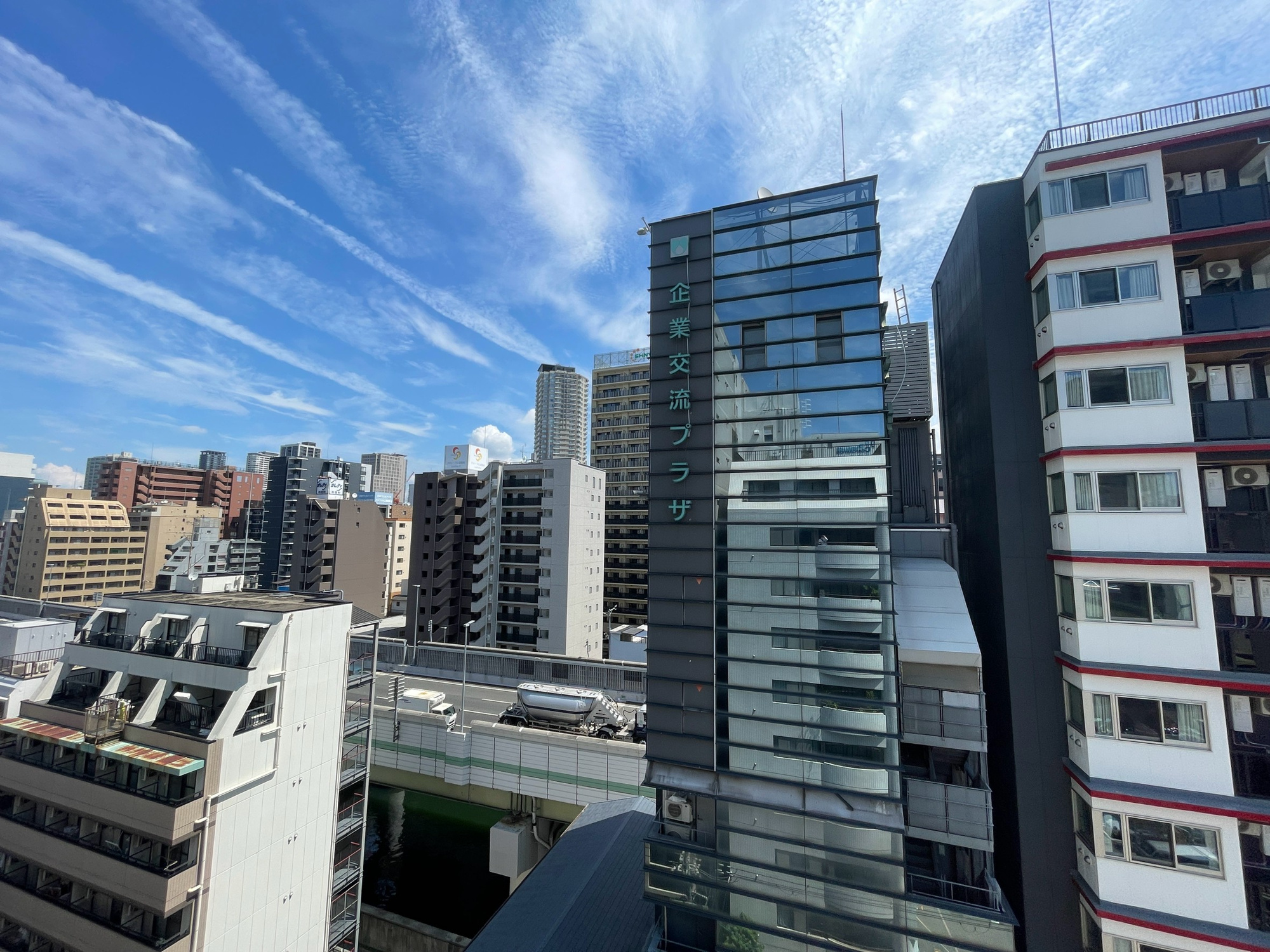 ピアグランデ順慶町の展望|バルコニーから東方向の景色を望む