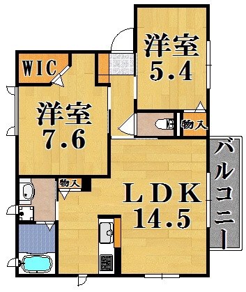 クレアールの間取り