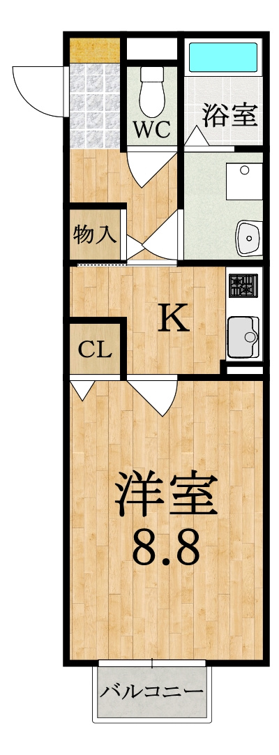 クレアコート　Ａ棟の間取り