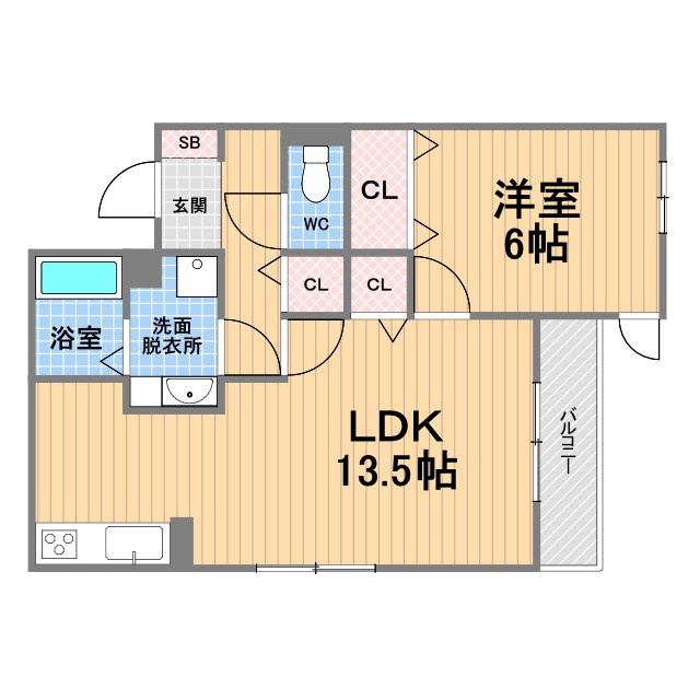 プランドール甲子園口の間取り