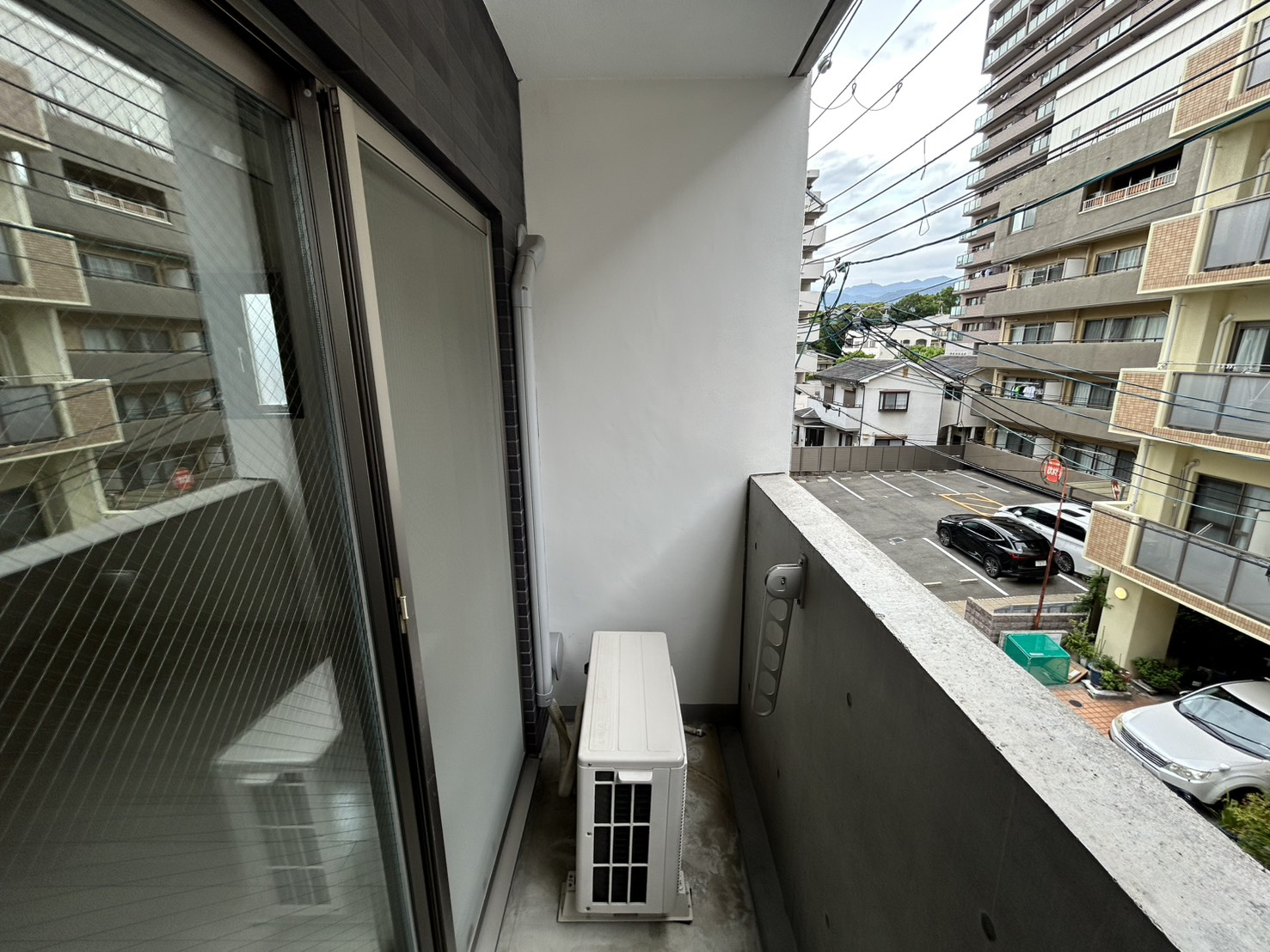 西宮市本町のマンションのバルコニー