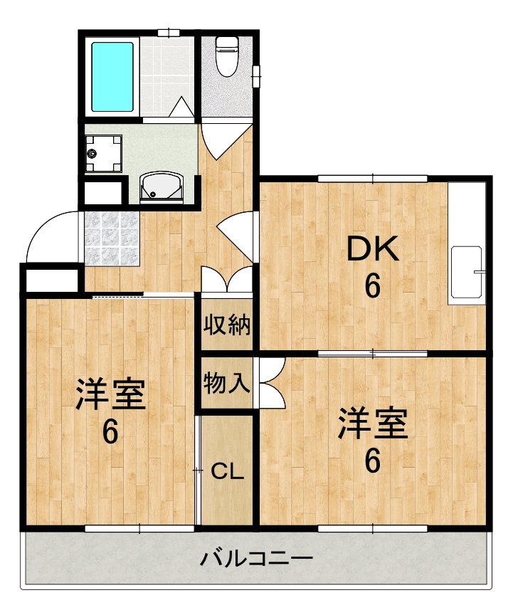 エミエール西大寺の間取り