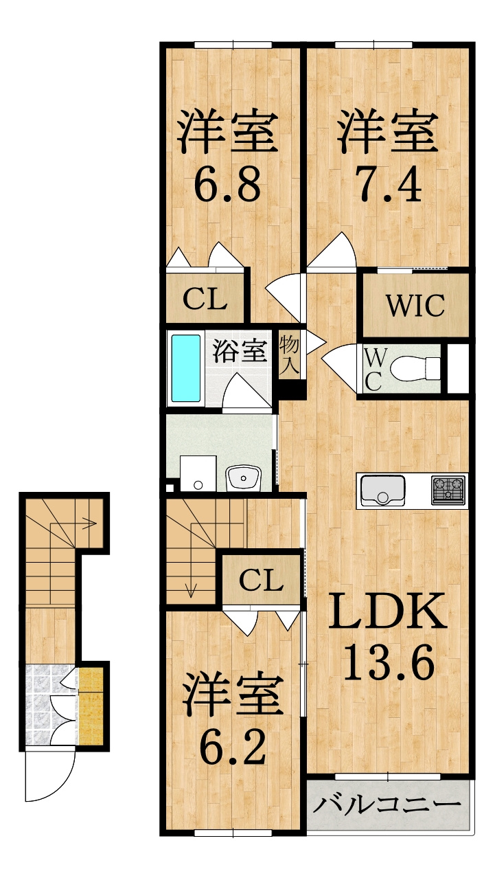 サンライズⅦの間取り