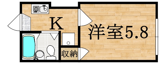 レオパレス美國の間取り
