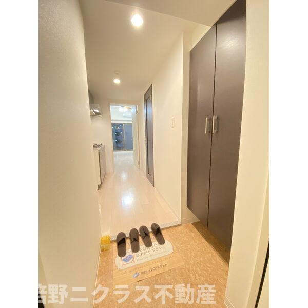 Luxe天王寺の玄関