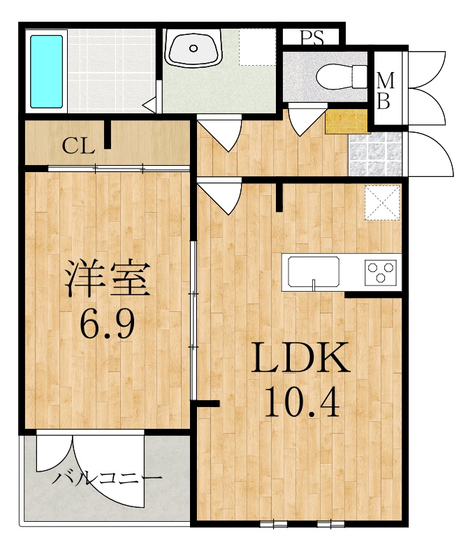 ラヴィエールⅠの間取り