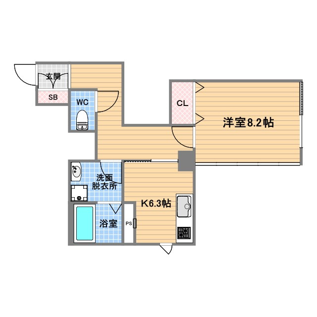コロナール甲子園の間取り