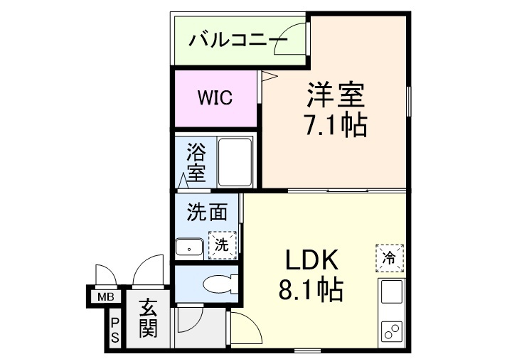 フジパレス針中野ウエストの間取り