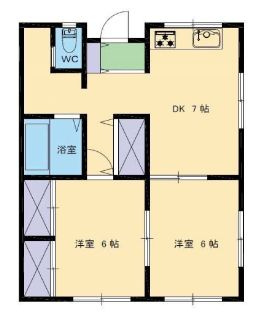 SKハイツ芝新町の間取り