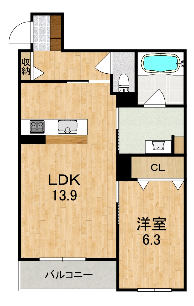 シャーメゾンブルクの間取り