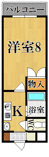 マンション万葉Ⅲの間取り