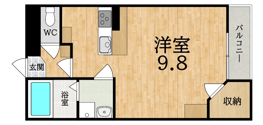 レオパレスＬａ　ＶｉｓｔａⅡ(ラビスタ)の間取り