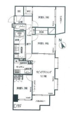 ブランズ川口栄町パークフロントの間取り
