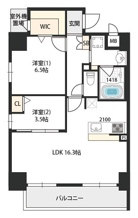 ベルンガーデン上本町 の間取り