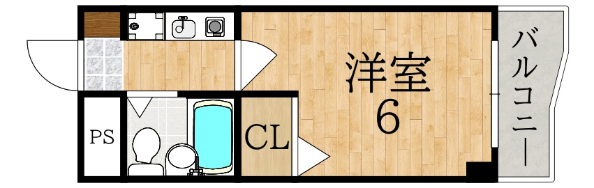 シティパレス富雄北の間取り