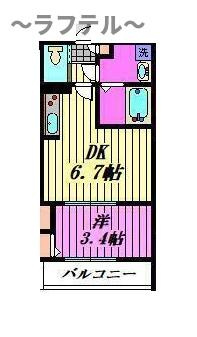 (仮)所沢市向陽町アパートの間取り