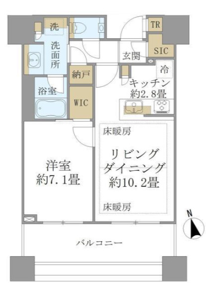 白金ザ・スカイ E棟の間取り