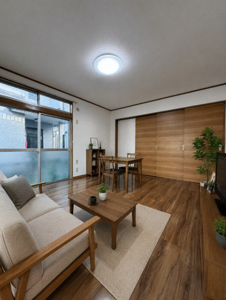 狭山市広瀬東４丁目のアパートの洋室|家具を置いたイメージ