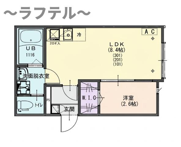 KEIAI RESIDENCE 小手指Ⅱの間取り