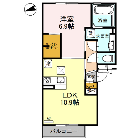 メゾン　ド　フルールⅠの間取り