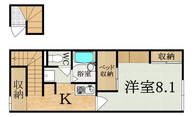 レオパレスハルサキの間取り