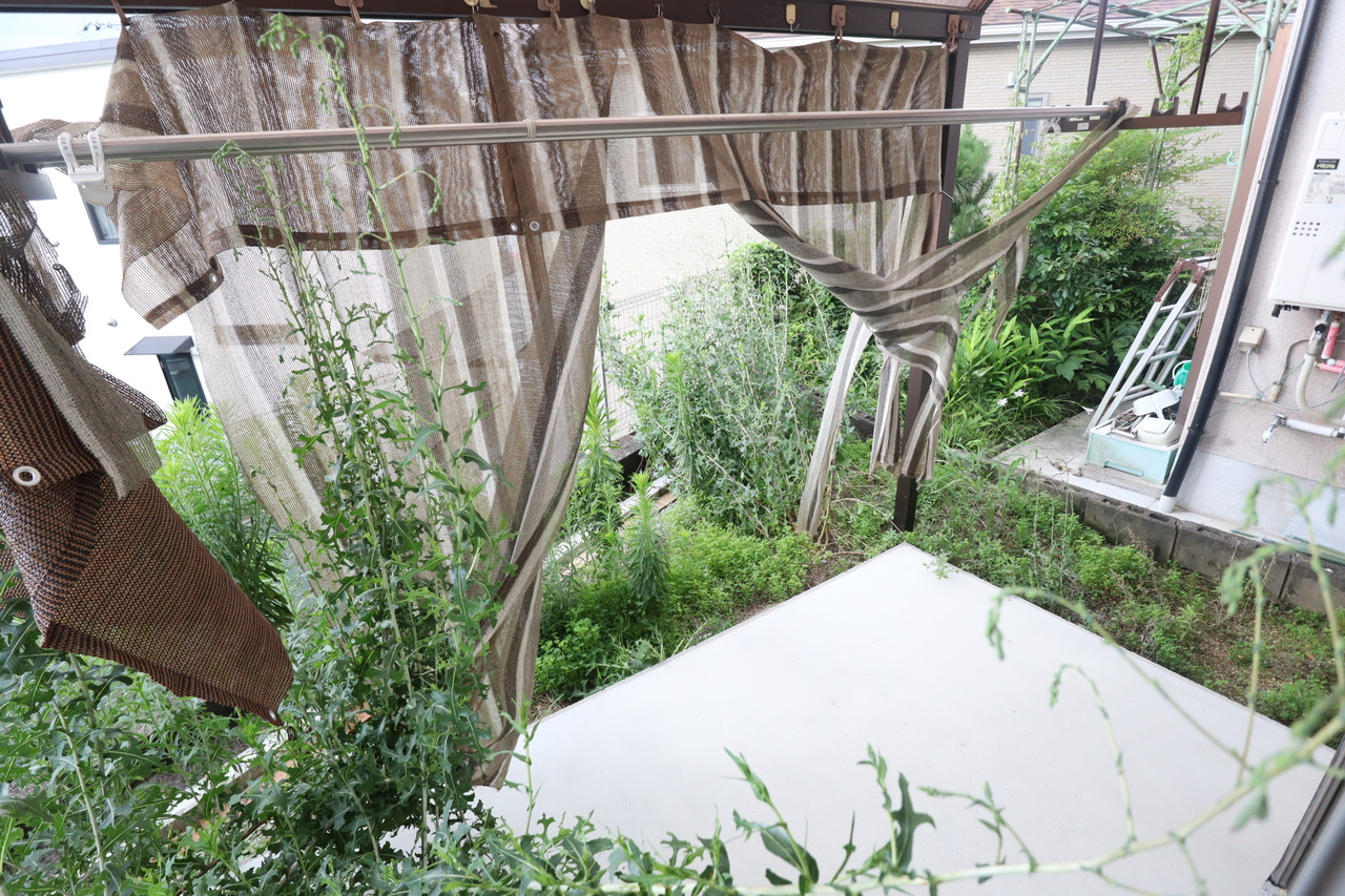 九条町戸建のバルコニー