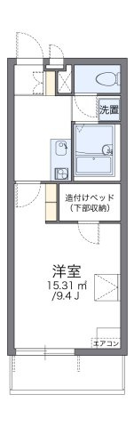 レオパレスあおばの間取り|代表的な間取のため実際の間取とは異なる場合があります