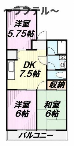 メゾン月見野の間取り