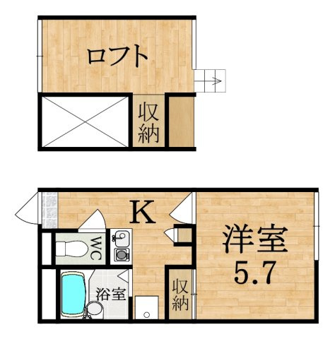 レオパレススナッグ　ビラの間取り