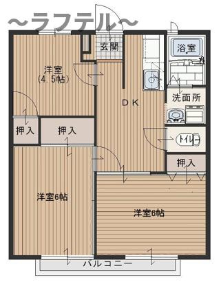 サンハイツ・エスＡの間取り