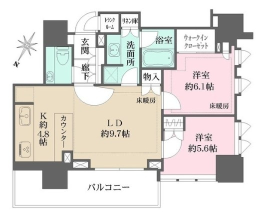 ザ・パークハウス高輪タワーの間取り