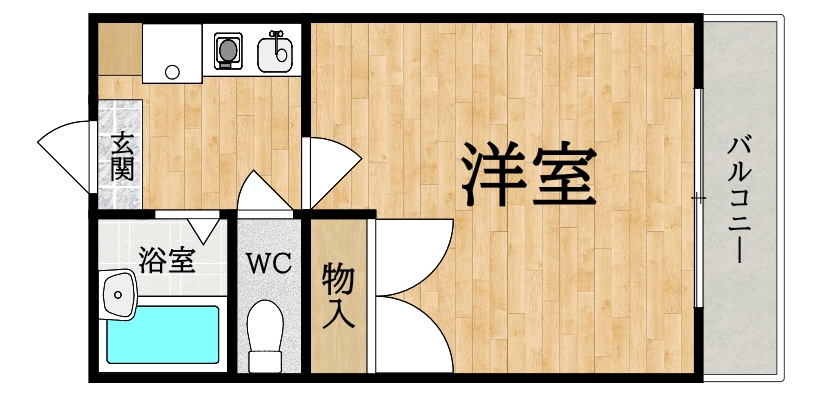 レオパレスエスパールビラの間取り