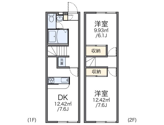 レオパレスかしの木の間取り