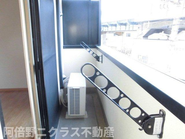 キングスコート桑津のバルコニー|広々としたバルコニーです