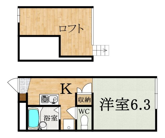 レオパレストミタⅡの間取り