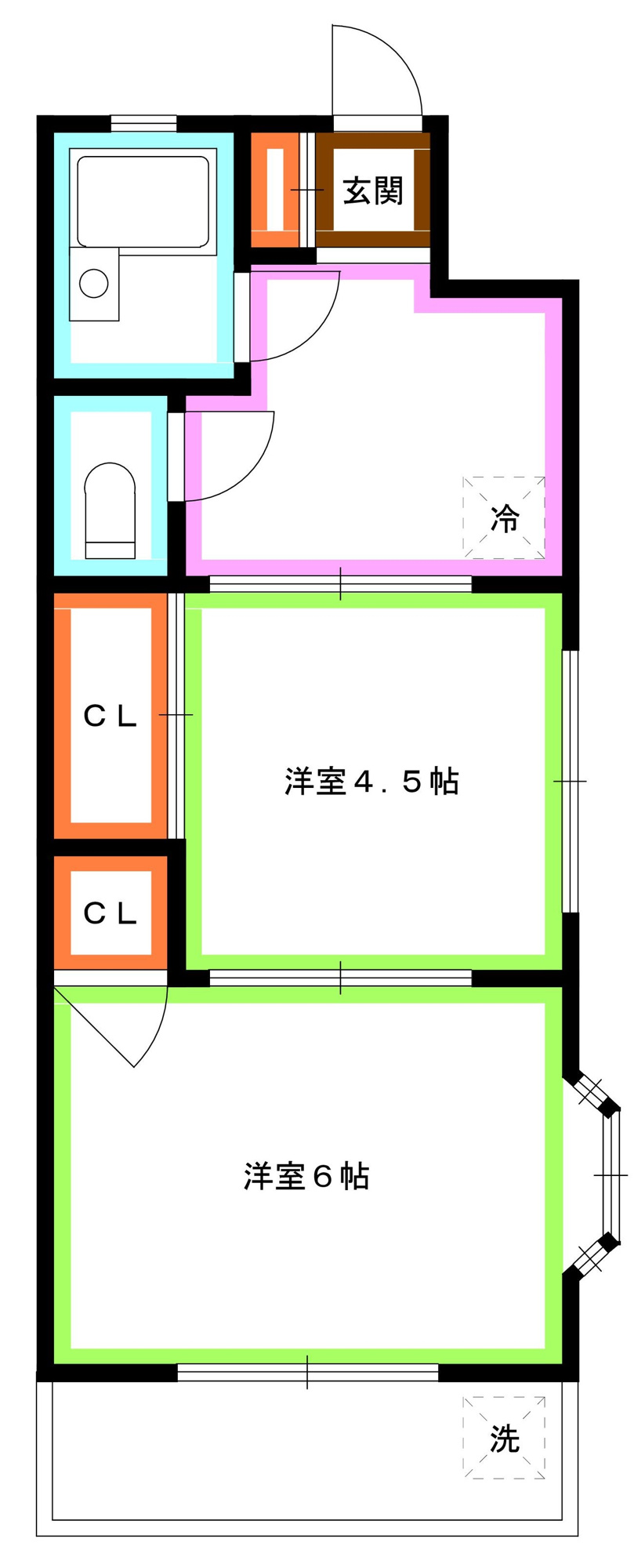 杉並区西荻南４丁目の賃貸マンションの間取り