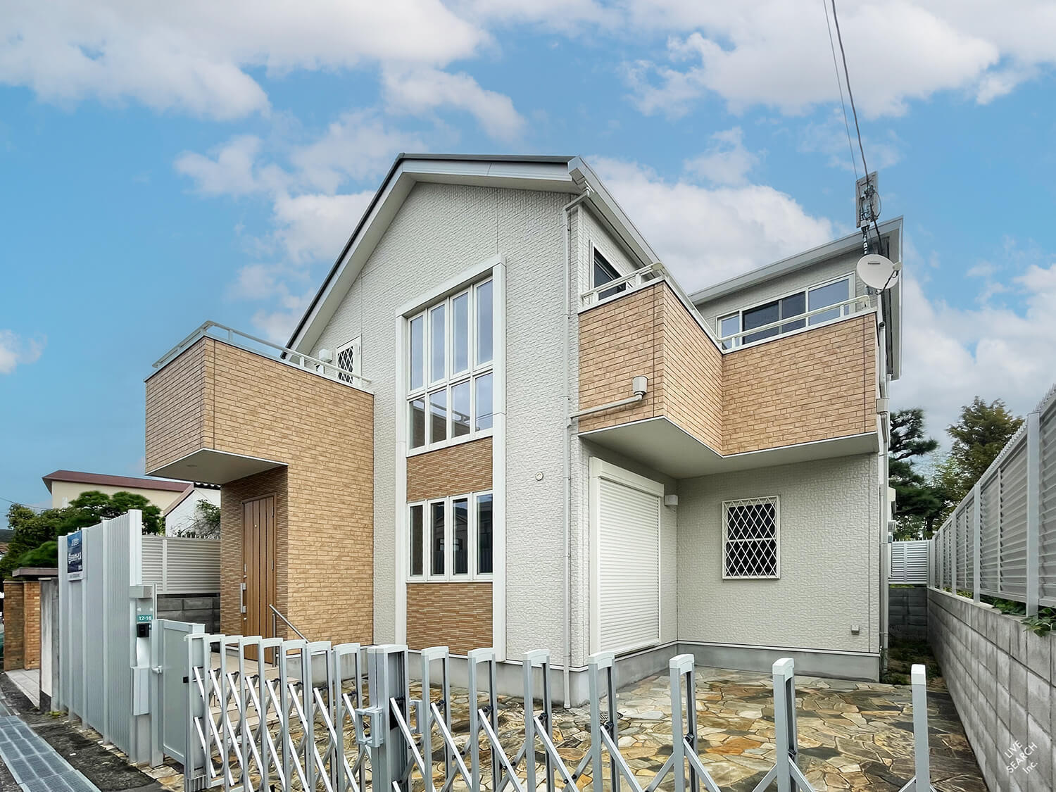 西宮市松生町の一戸建ての外観パース