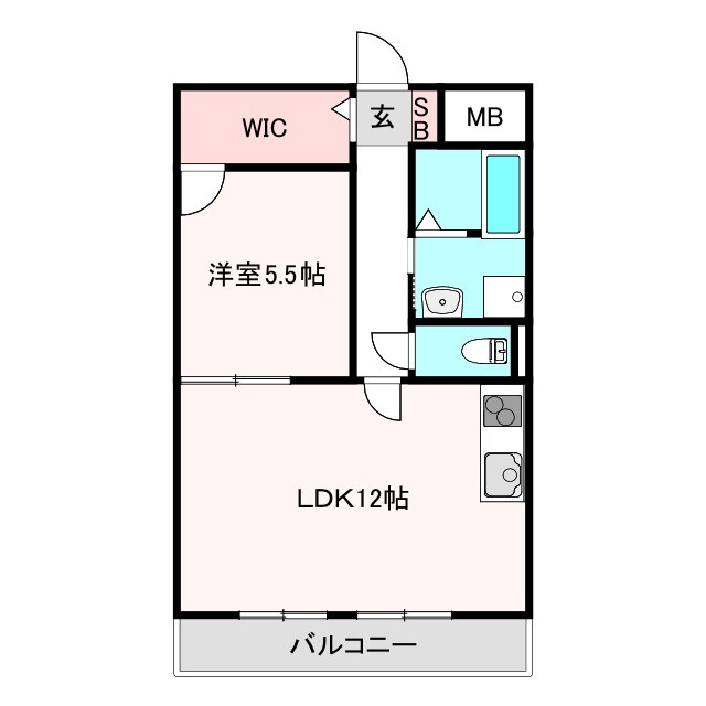 レインボーコートパートⅡの間取り
