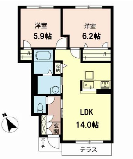 グランジュッテの間取り