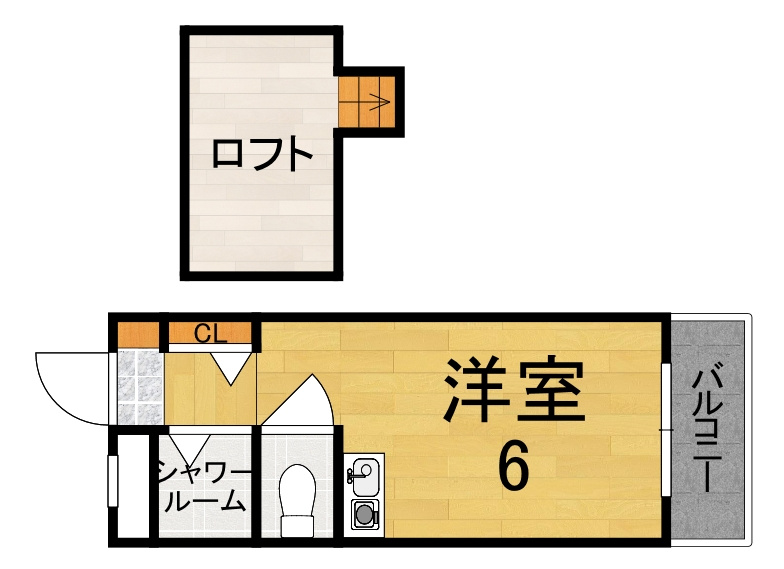 シティパレス21西大寺Ｐー１の間取り