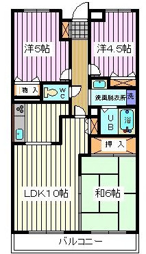 ビエラコート武蔵浦和の間取り