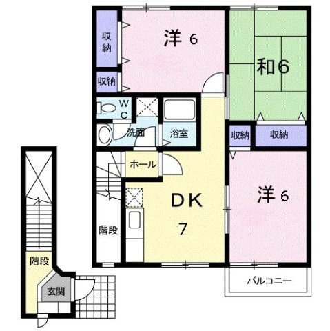 グランソレイユ　（斑鳩町）の間取り