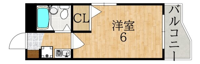 シティパレス富雄北の間取り