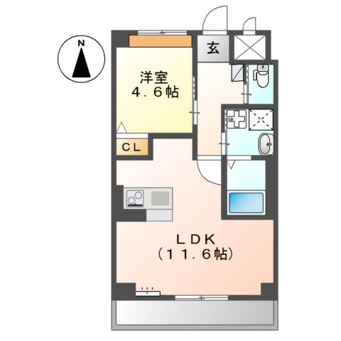 Ｃｈａｔｅａｕ　ｌｉｅｎ(シャトーリアン)の間取り