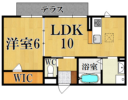シャーメゾン七条の間取り