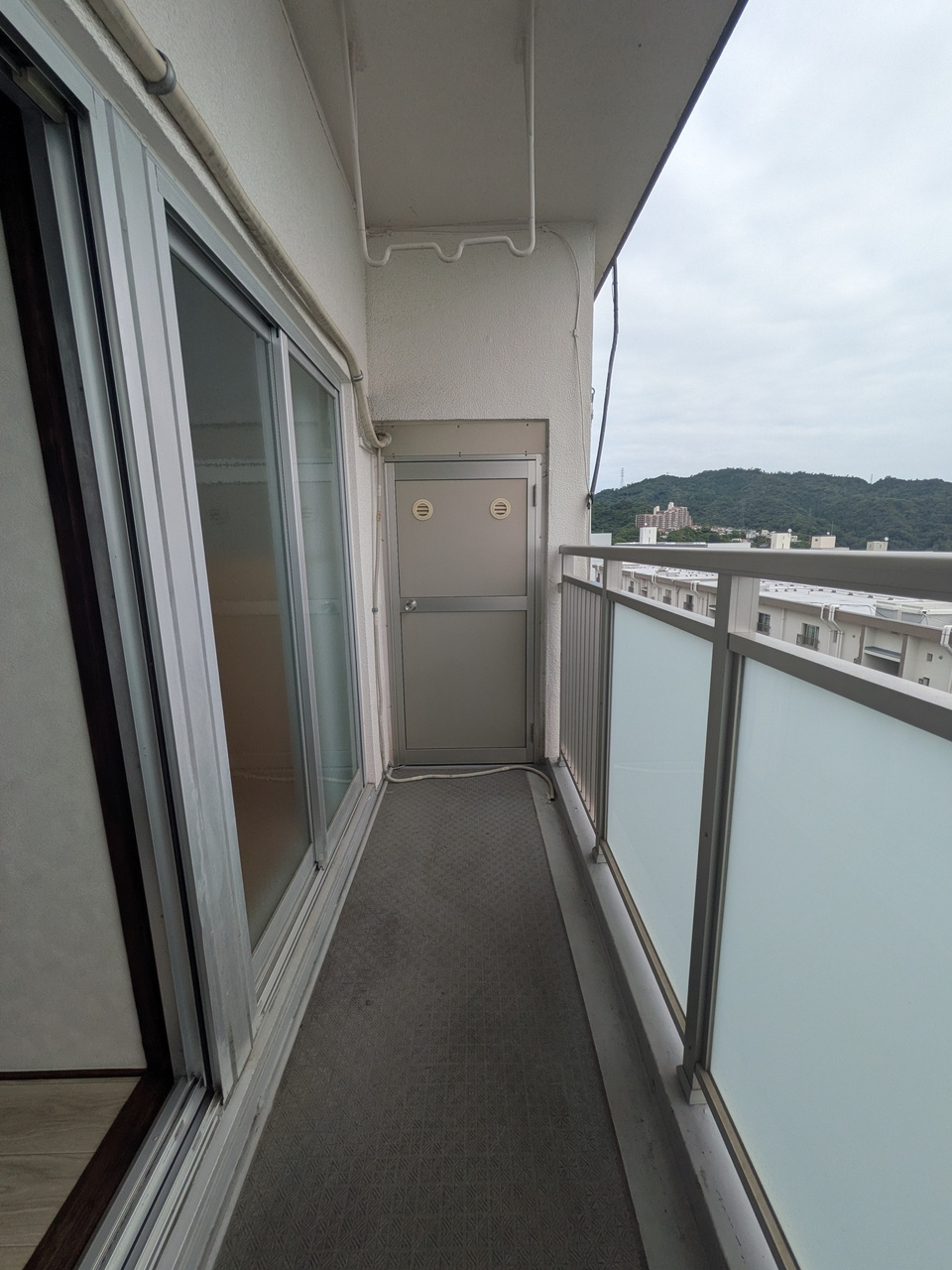 渦ヶ森コーポ13号館のバルコニー
