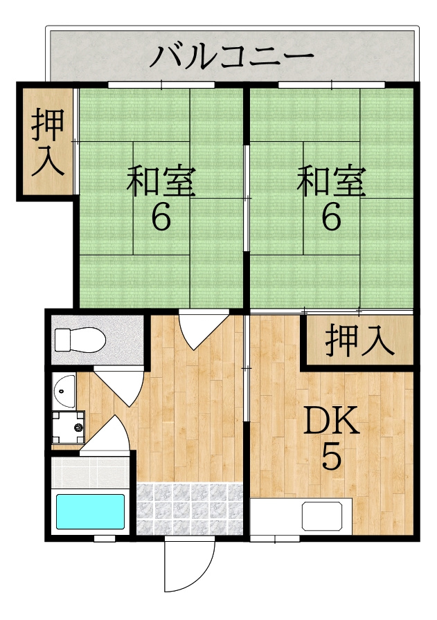 野島マンションの間取り